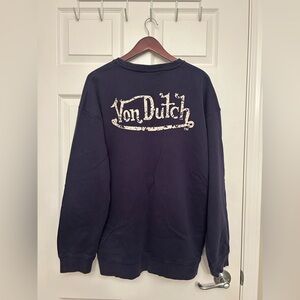 NWT Von Dutch Crewneck Long Sleeve Pullover Sweatshirt